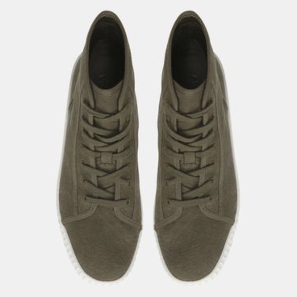 Vince Linen Wolfe High Top Sneaker - Picture 3 of 5